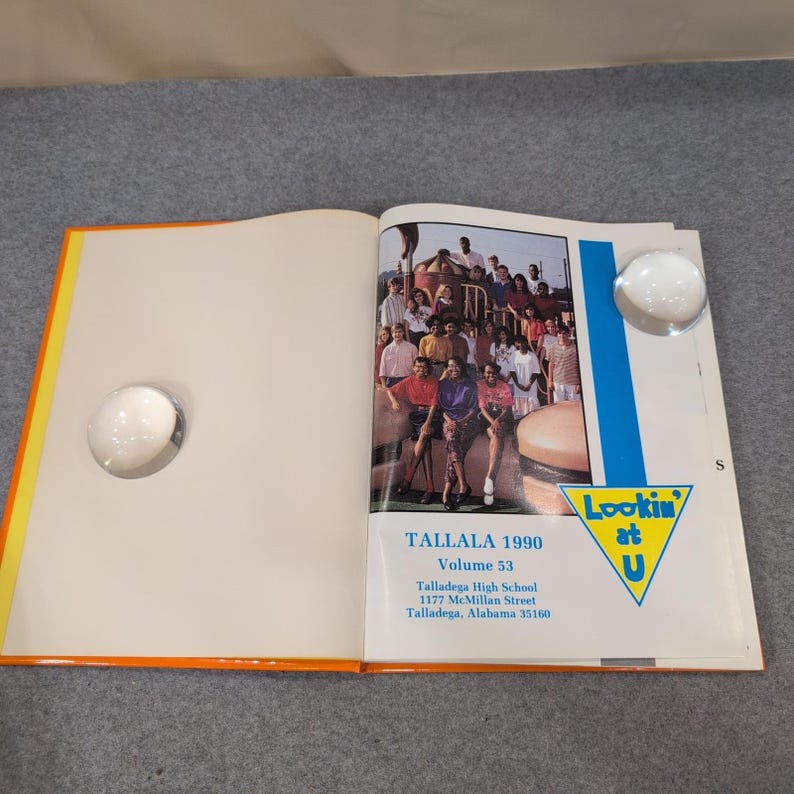 1990 Tallala Vol 53 Talladega High School Yearbook Alabama Don Medders Hardcover image 3
