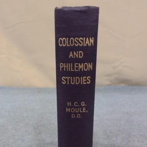 Colossian and Philemon Studies Handley C G Moule Hardcover Fleming H Revell Co image 1