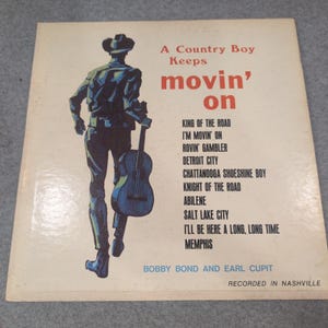 Bobby Bond Earl Cupit A Country Boy Keeps On Vinilo LP Somerset SF-28800 imagen 1