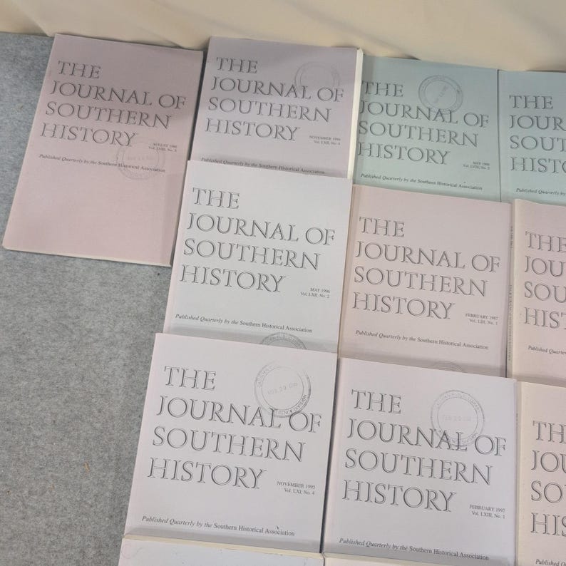 Kavel 27 The Journal of Southern History Magazines 1987-1998 Wetenschappelijke tijdschriften afbeelding 2