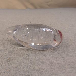 Vintage Clear Glass Swan Figurine Small Arched Neck Bird Sculpture Paperweight image 6