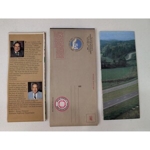 Vintage Alabama Louisiana Georgia Highway Maps Souvenir Lot 1981-85 image 2