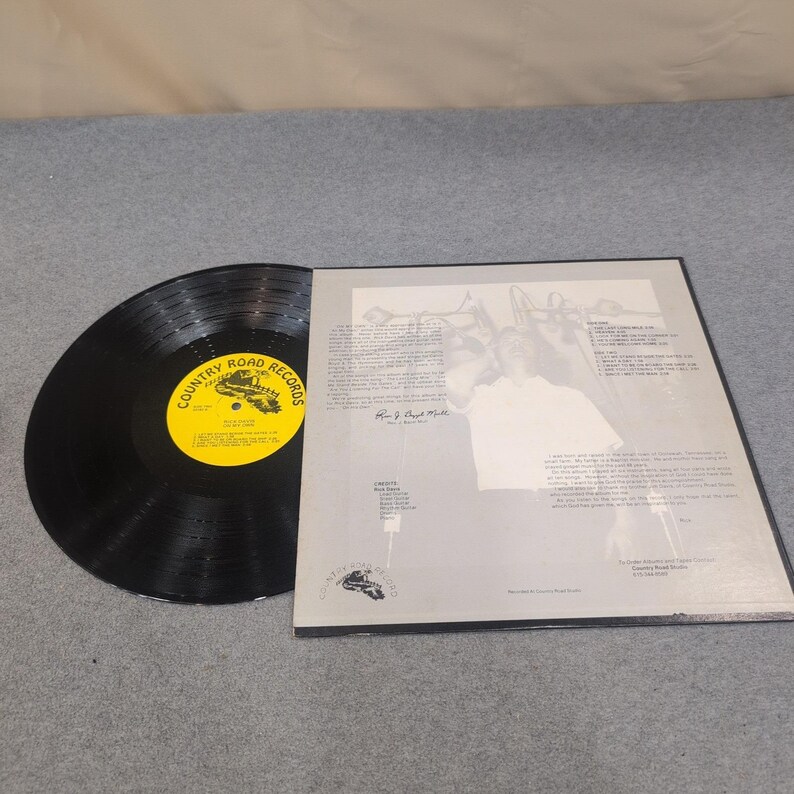 Rick Davis On My Own Vinyl LP Country Road Records Gospel Religious 33260704 image 2