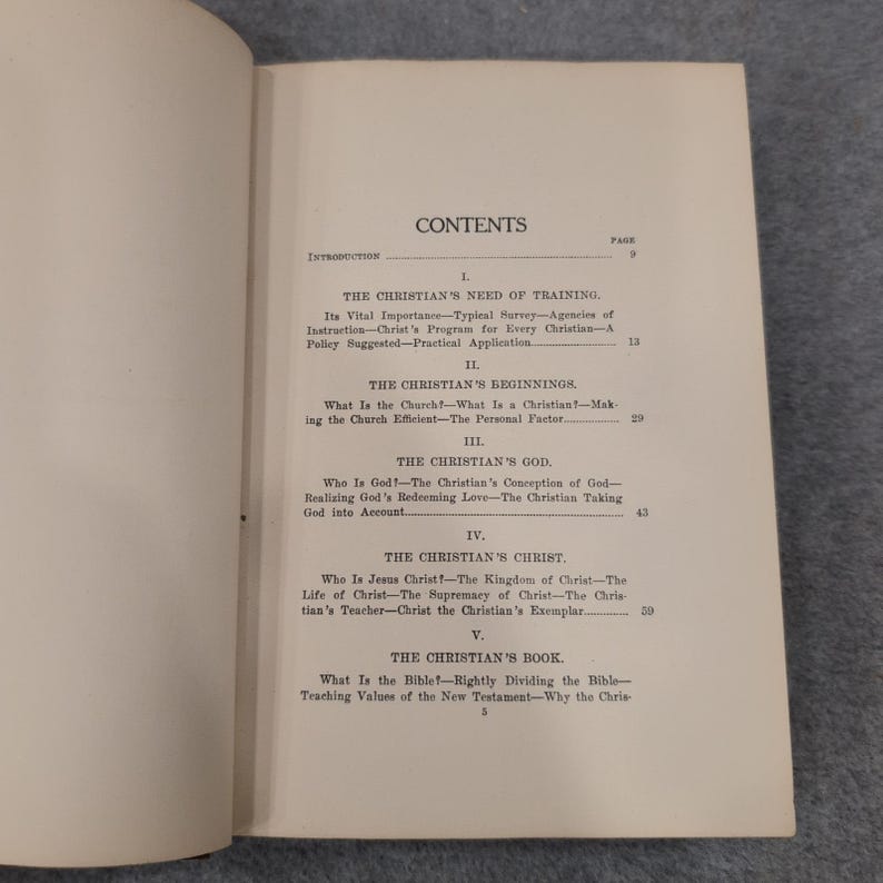 The Christian's Life and Program Traverce Harrison 1923 Hardcover Religious Book image 4