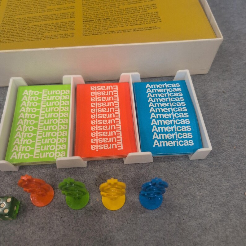 Vintage 1973 Billionaire Parker Brothers Game of Global Enterprise Complete image 4