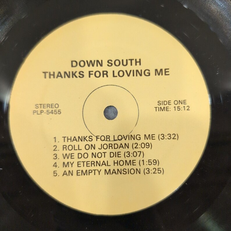 Down South Thanks For Loving Me Gospel Vinyl LP PLP-5455 Perfection Sound image 3