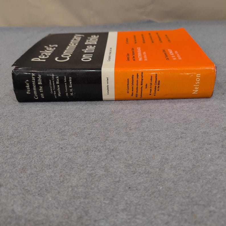 Peake's Commentary on the Bible Matthew Black H.H. Rowley Thomas Nelson HC image 2