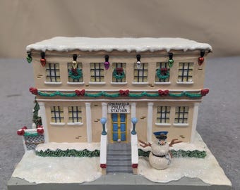 The Simpsons Hawthorne Village Springfield Police Station Christmas Village 2005