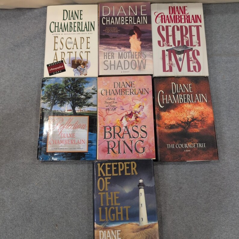 Diane Chamberlain HC Lot of 7 First Editions, 3 Signed + Author's Wedding Invite image 11