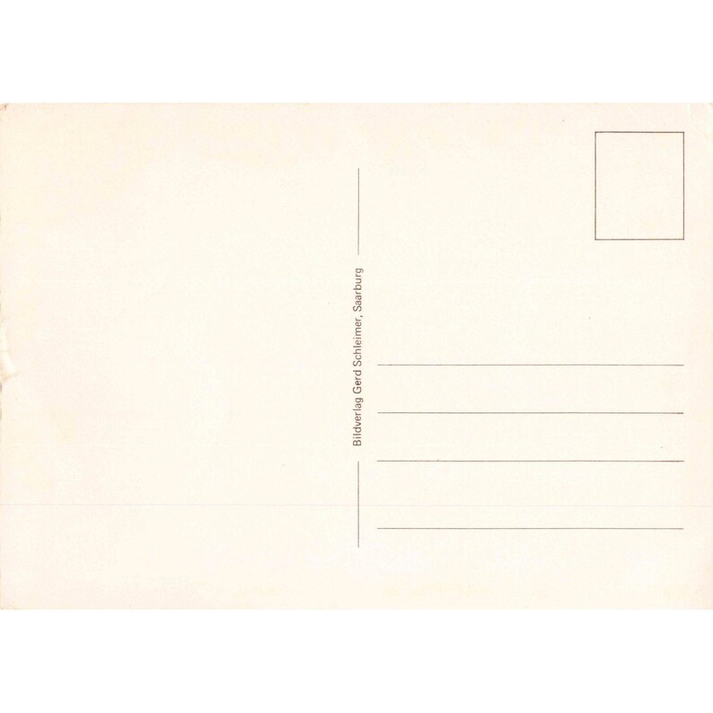 Vintage-Postkarte des Merian Hotels Trier, Deutschland, mit verschiedenen Ansichten: Schwimmbad, Speisesaal Bild 2
