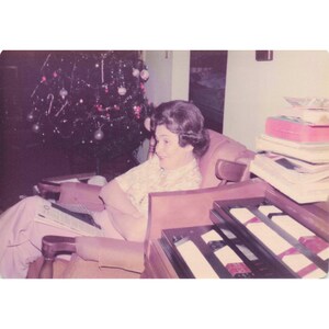 Vintage 1970s Christmas Family Home Photos Lot of 16 Fireplace Tree Toys image 4