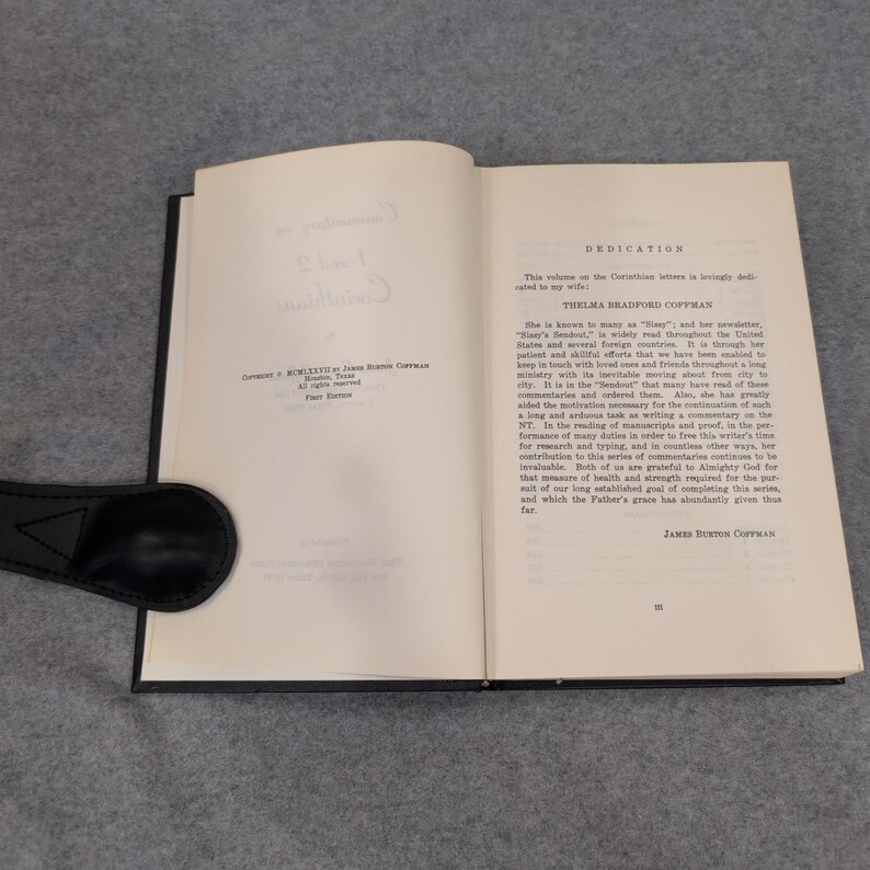 Commentary on 1 and 2 Corinthians James Burton Coffman Signed First Edition 1977 image 8