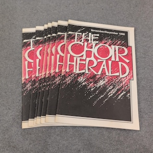 Lot of 7 The Choir Herald Choral Music Magazine Nov Dec 1998 Vol 102 No 2 Sheet image 1