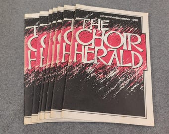 Lot of 7 The Choir Herald Choral Music Magazine Nov Dec 1998 Vol 102 No 2 Sheet