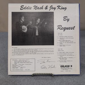 Eddie Nash & Joy King By Request Signed Vinyl LP Galaxie III NR6610-1 Country VG image 4
