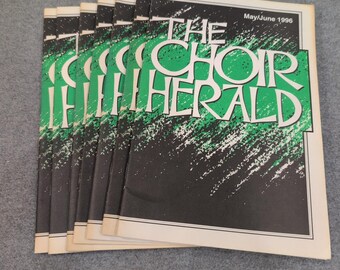 The Choir Herald May June 1996 Vol 99 No 5 Choral Music Sheet Music 7 Copies