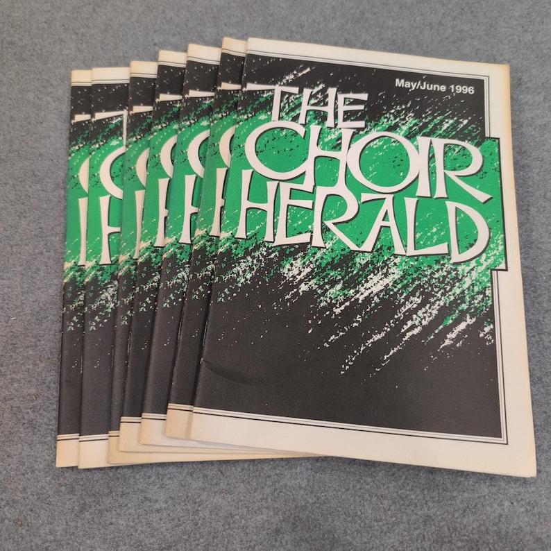 The Choir Herald May June 1996 Vol 99 No 5 Choral Music Sheet Music 7 Copies image 1
