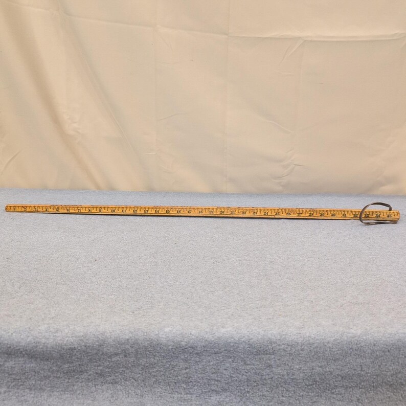 Vintage Joe Money Machinery Co Inc Alabama Advertising Wooden Yardstick Ruler image 3