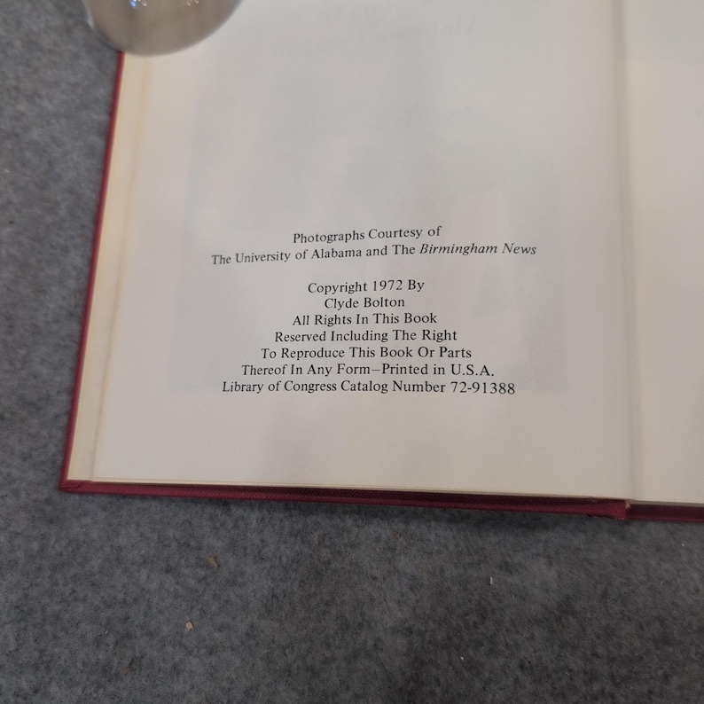 The Crimson Tide A Story of Alabama Football Clyde Bolton Signed 1972 Hardcover image 5
