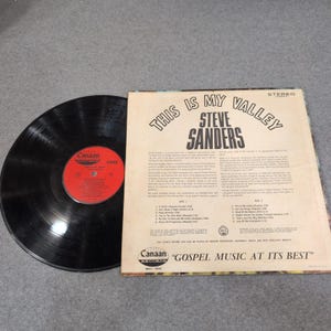 Steve Sanders This Is My Valley Vinyl LP Canaan Records CAS-9669 image 2