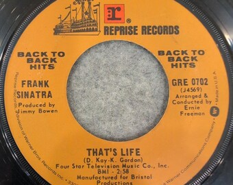 Frank Sinatra That's Life My Kind of Town Reprise GRE 0702 45 toeren vinylplaat