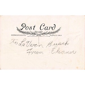 Vintage Whitney Made Easter Joy ansichtkaart RPPC Tulpen reliëf verdeelde achterkant afbeelding 2