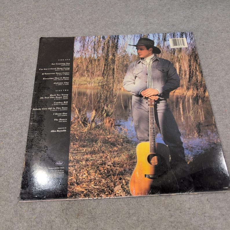 Garth Brooks Self Titled Vinyl LP 1989 Debut Album Capitol Records Sealed Rare image 2