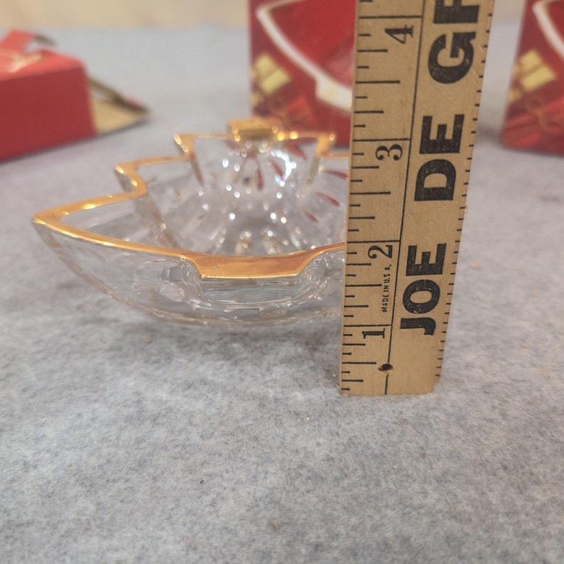 Studio Nova Yuletide Spirit Gold Sweet Dish Weihnachtsbaum Glas Bowle 3er Set Bild 5