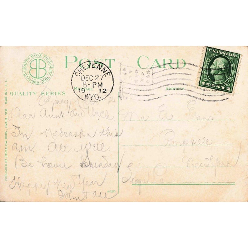 Vintage 1912 Dale Creek Valley Scull Rocks Wyoming Union Pacific Postcard Wyo image 2