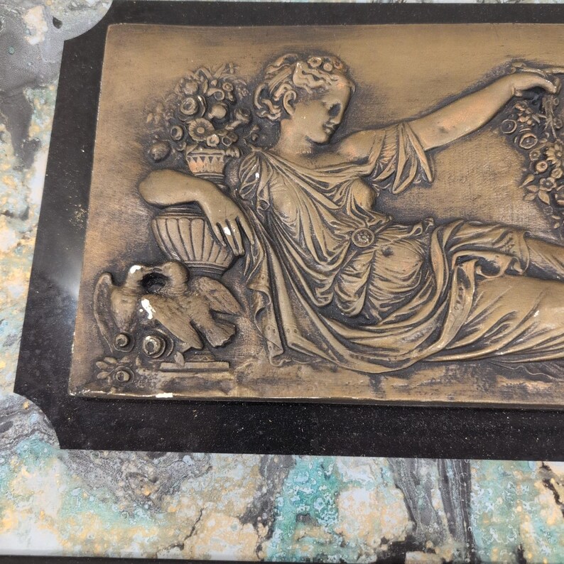 Andrew Kolb & Son Neoclassical Relief Wall Art Gold Frame Cherub Style 875 image 2