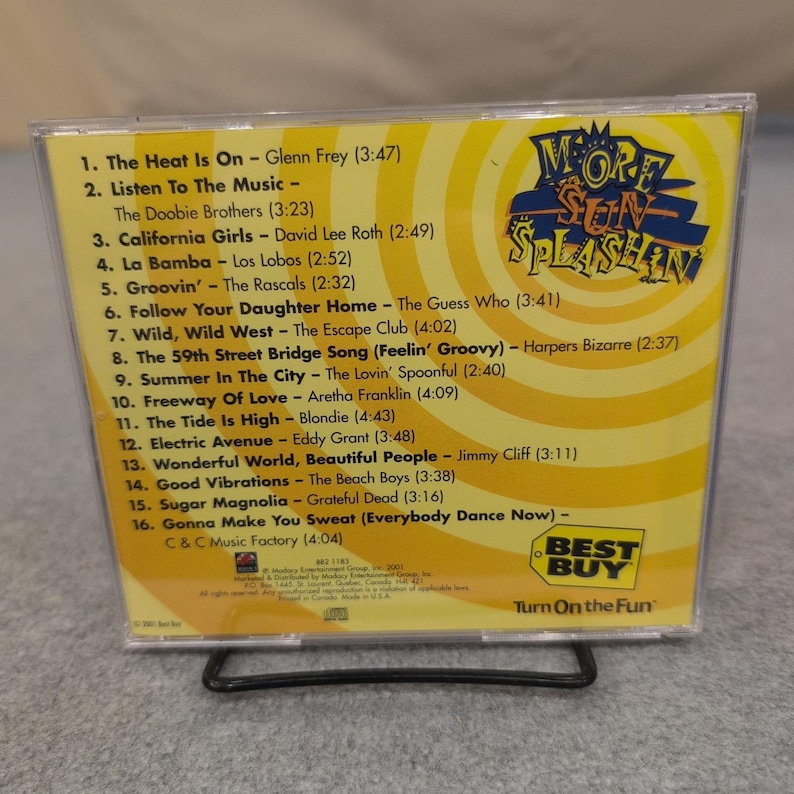Best Buy Turn On the Fun More Sun Splashin CD 2001 Various Artists BB2 1183 image 2