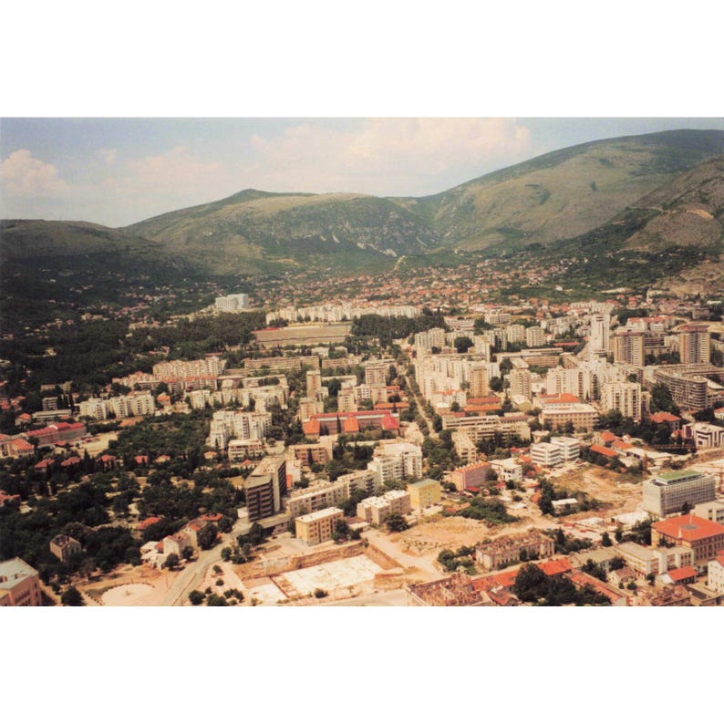 Vintage 1999 Bosnia SFOR NATO Base Airstrip Aerial Photo Lot of 9 6x4 image 5