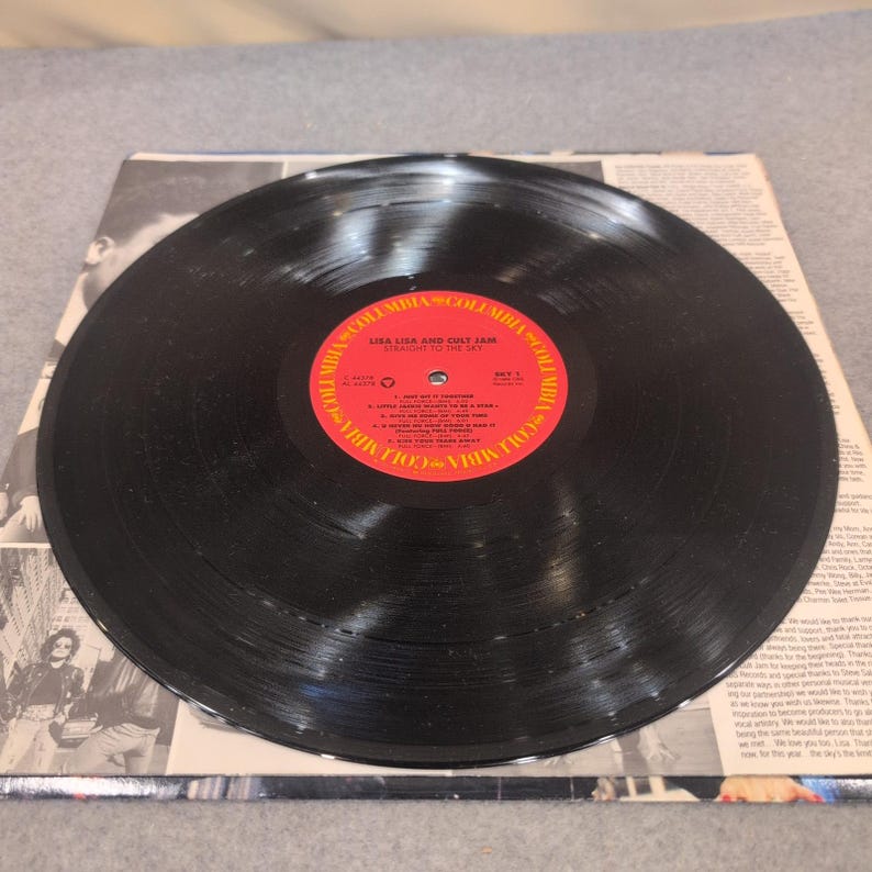 Lisa Lisa & Cult Jam Straight to the Sky 1989 Vinyl LP Promo Columbia C 44378 image 4