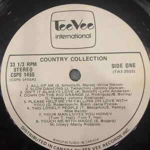 Country Collection Various Artists Vinyl LP Willie Nelson Tammy Wynette TA3 2025 image 3
