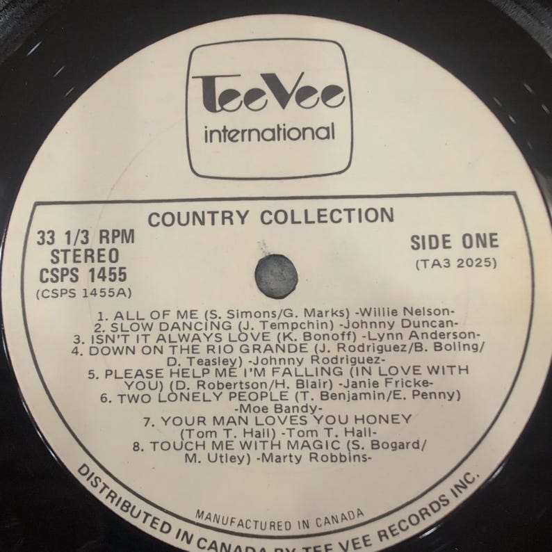 Country Collection Various Artists Vinyl LP Willie Nelson Tammy Wynette TA3 2025 image 3
