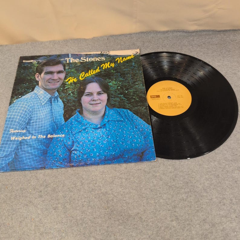 The Stones He Called My Name Gospel Vinyl LP Gary Debbie Stone SRS 1181 Record image 1