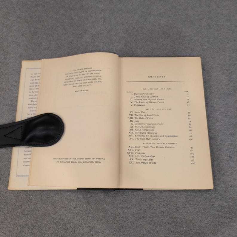 New Hopes for a Changing World Bertrand Russell 1951 1st American Edition HC DJ image 5