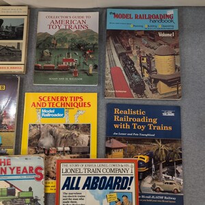 Lot of 8 Model Railroad & Toy Train Books Lionel Civil War Scenery Guides image 4
