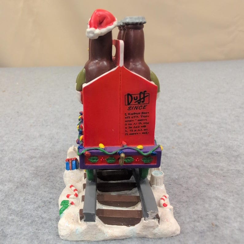 Die Simpsons Packen für Weihnachten Duff Beer Train Skulptur 2005 Bild 5