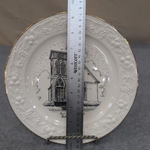 First Methodist Church Dadeville Alabama Homer Laughlin Plate Gold Rim image 2