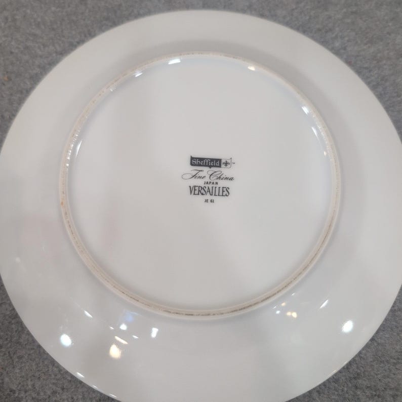 Sheffield Versailles Fine China Demitasse Cup and Saucer Set Japan 1970 JE 60 61 image 7