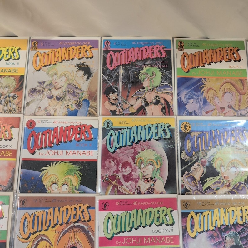 Lote de cómics manga Outlanders Dark Horse Johji Manabe Libros 1-26 Mixtos NF 22 números imagen 4