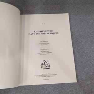 Employment of Navy and Marine Forces AU-16 Air University Press 1990 Book image 2