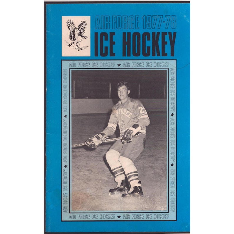 1977-78 Air Force Academy Falcons Eishockeyprogramm Kadetten-Sporthalle CO Bild 1