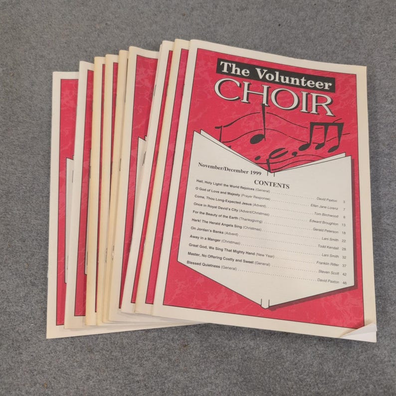 11 Stück The Volunteer Choir Magazine Nov/Dez 1999 Lorenz Verlag Noten Lot Bild 1