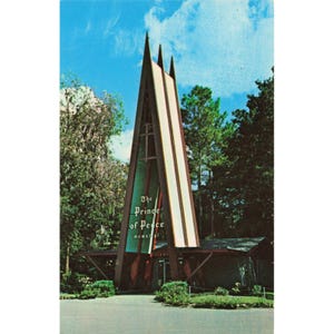 Prince of Peace Memorial Silver Springs FL Chrome Postcard Roadside Americana image 1