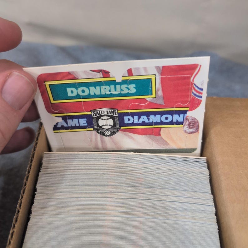 1988 Donruss-honkbalkaarten complete set 1-660 met Stan Musial-puzzelstukken afbeelding 3