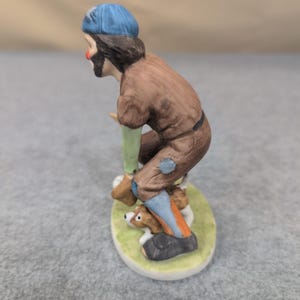 Emmett Kelly Collectibles Figurines Baseball Fielder Player Clown Dog Miniature image 3