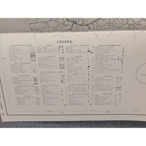 VTG 1974 Randolph County Alabama Highway Map - Pre Lake Wedowee 24" x 18" image 4
