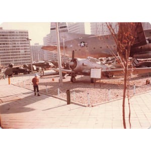 7 Vintage 1977 South Korea Photos USAF Aircraft Military Museum Ships Coast image 3